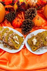 Canvas Print - Pumpkin streusel loaf