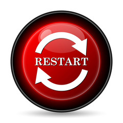 Canvas Print - Restart icon