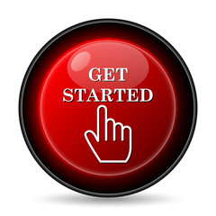 Canvas Print - Get started icon