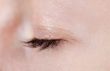 Wall Mural - Female eye close-up