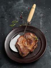 Canvas Print - Delicious steak