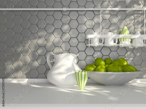 Board z aluminiowym obramowaniem Blat kuchenny.
