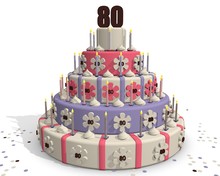Verjaardagstaart 80 Jaar