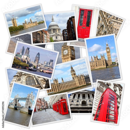 Fototapeta do kuchni London collage