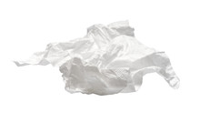 Used Napkin Isolated On White. With Clipping Path