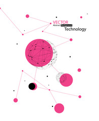 Aufkleber - Abstract Technology Background Design