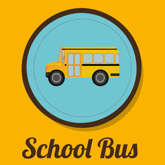 Canvas Print - school bus design