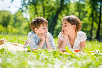 Family at park