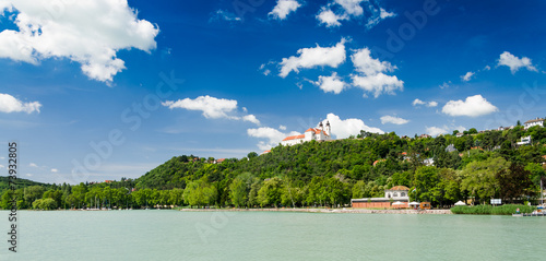 View to the benedictine abbey in Tihany, Hungary Canvas