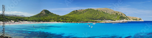Fotografie, Obraz The stunning sea of Mallorca. Big panorama, Summer time.