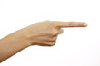 © Tran-Photography - Hand zeigt nach rechts