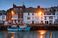 Fishing Harbour In Weymouth, Dorset, UK.