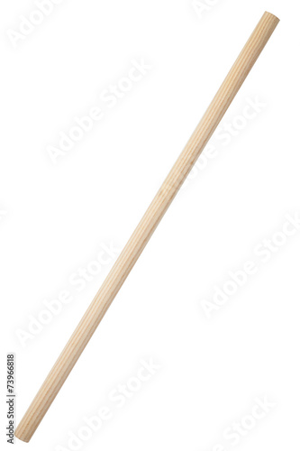 Fotomural Wooden stick isolated on white background