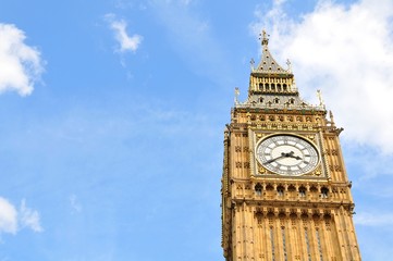 Wall Mural - Big Ben and copy space