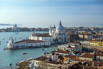 Wall Mural - Grand Canal and Basilica Santa Maria della Salute in Venice