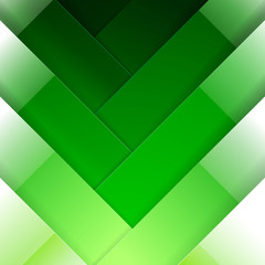 Poster - Abstract green crossing rectangle shapes background