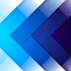 Poster - Abstract blue shining rectangle shapes background