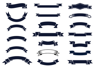 classic vintage ribbon banners