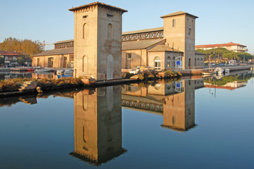 Cervia, Italy, the old Darsena salt store