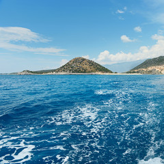 Canvas Print - bay in the mediterranean for yachts