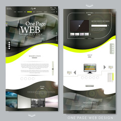 Canvas Print - technical one page website template