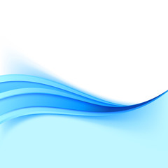 Wall Mural - blue modern wave border certificate background