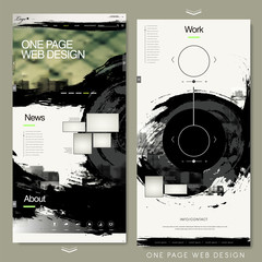 Canvas Print - calligraphy one page website template