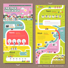 Wall Mural - creative one page website template