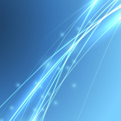 Wall Mural - Speed power electric bandwidth lines waves