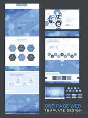 Canvas Print - technical one page website template