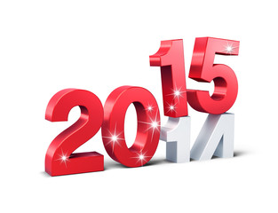 Wall Mural - 2015 new year sign