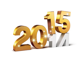 Wall Mural - 2015 new year sign