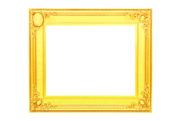 Wall Mural - Photo frame isolated on white background