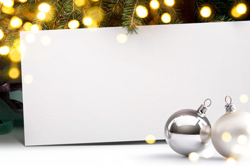 Wall Mural - art christmas invitation background