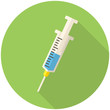 Medical syringe icon