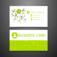 Wall Mural - business cards network design. vector illustration