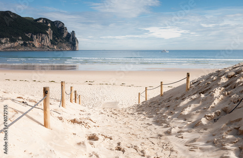 Tapeta ścienna Plaża Laredo, Hiszpania 02