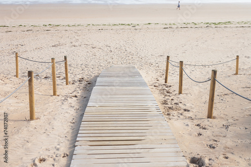 Obraz na plátně  entrada a la playa