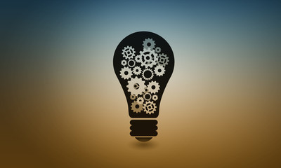 Light bulb with gears