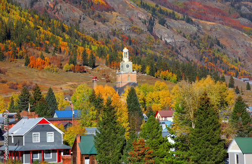 Fotografie, Obraz Scenic Silverton cityscape in autumn time