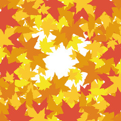 Wall Mural - abstract background with leaves of maple