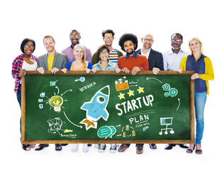 Canvas Print - Start Up Business Launch Success Students Education Concept