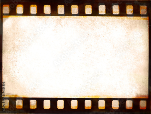 Grunge film strip frame background