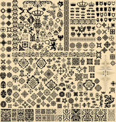 Wall Mural - design elements set