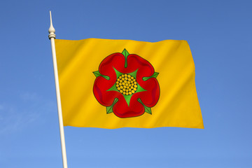 flag of lancashire - united kingdom