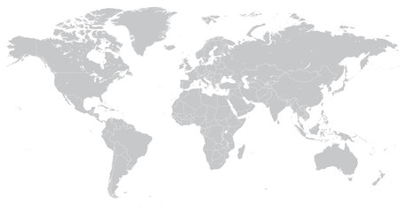 hi detail vector political world map illustration