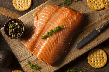 Canvas Print - Homemade Smoked Salmon Appetizer