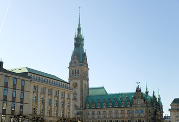 Canvas Print - Hamburger Rathaus