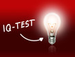 © artefacti - IQ Test Bulb Lamp Energy Light red