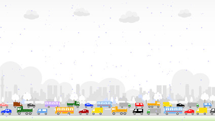 Plakat samochód krajobraz miasto niebo transport